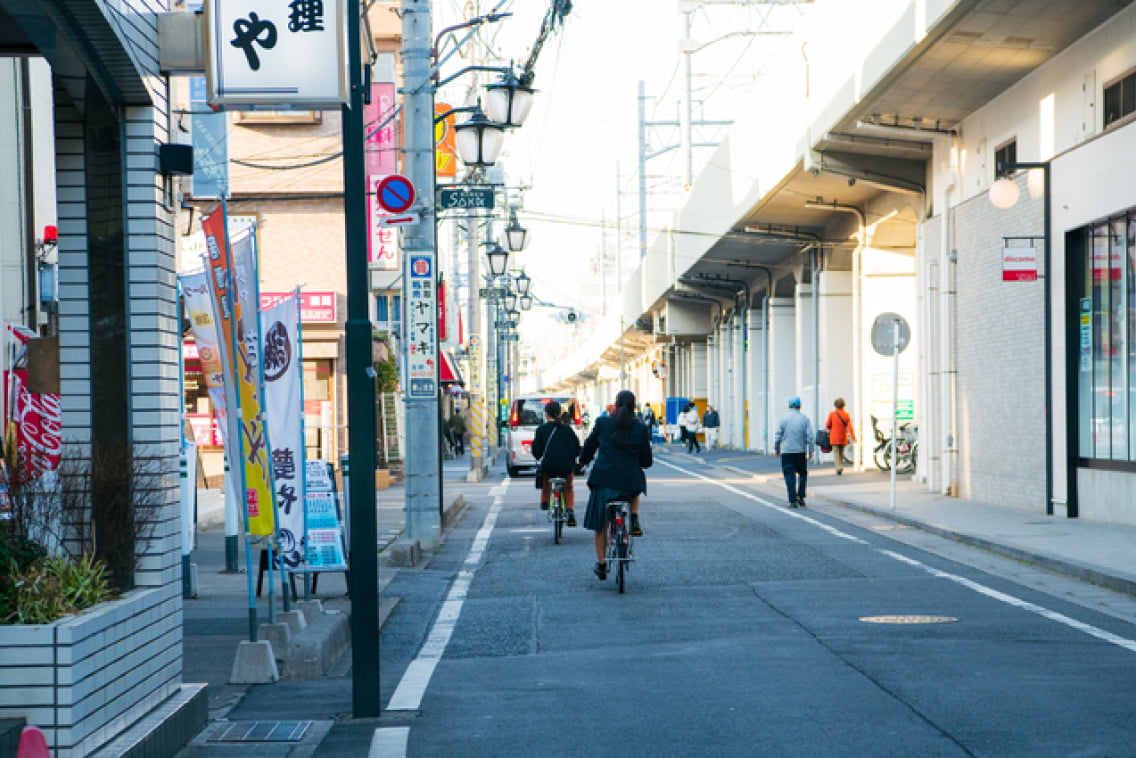 地域の商店街の様子